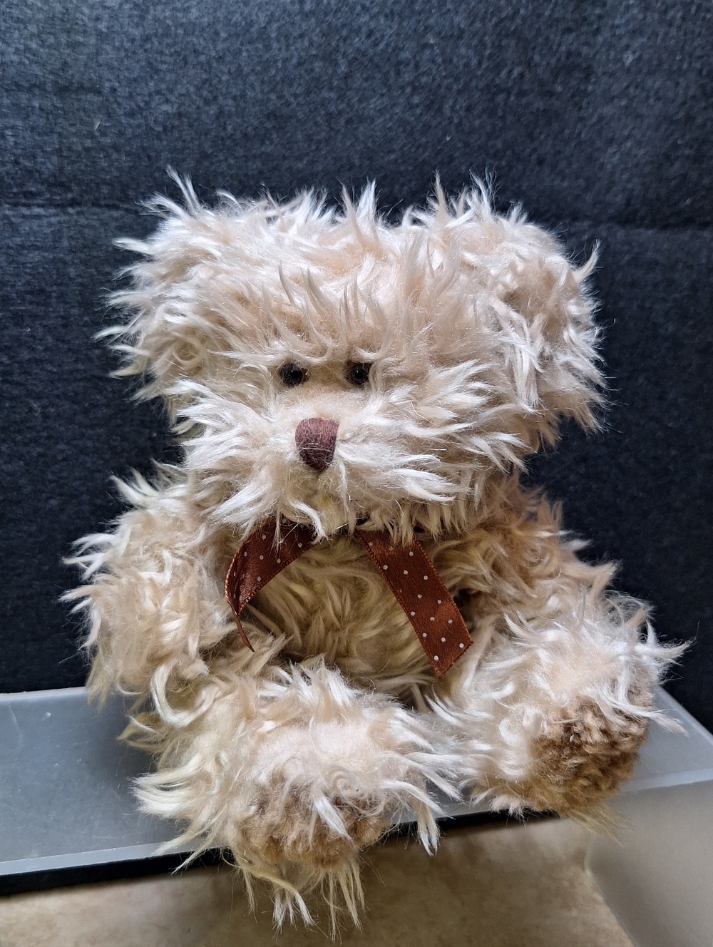 Russ Bears From The Past Plush Radcliff 5" Long Curly Haired Tan Bear #3282